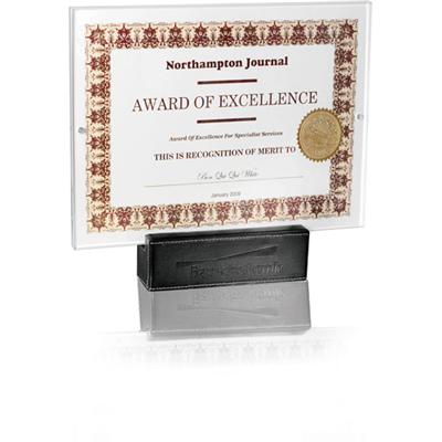 Custom Metropolitan Acrylic Award Frame
