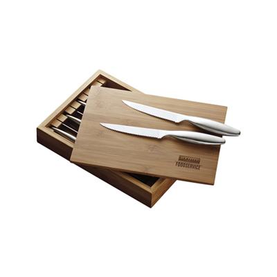 Custom Moso Bamboo Steak Knife Set