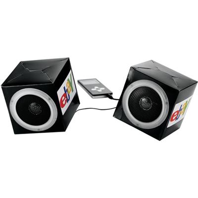 Custom Cube Cardboard Paper Speaker Set