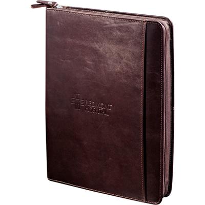 Custom Cutter & Buck Amer Classic Zippered Padfolio