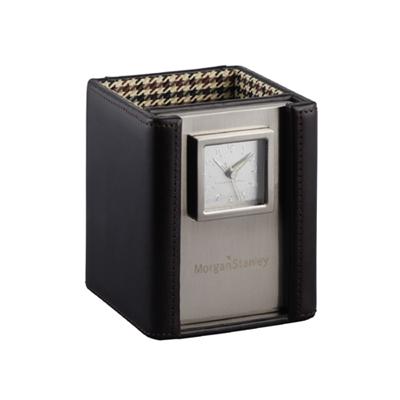 Custom Cutter & Buck American Classic Pen Cup Clock