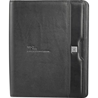 Custom Cutter & Buck Performance Zippered Padfolio