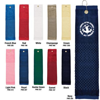 Custom 16 x 22 Woven Embroidered Golf Towel