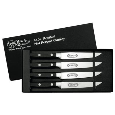 Custom FC Hen and Rooster Steak Knife Set