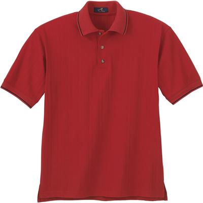 Custom MEN'S VARIEGATED RIBBON PIQUE POLO