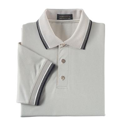 Custom MENS TRI-COLOR BIRDSEYE TRIM COTTON PIQUE POLO